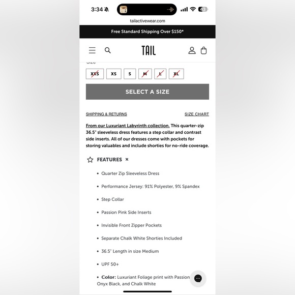 Tail Aeron Dress Luxuriant Foliage - Picture 12 of 14